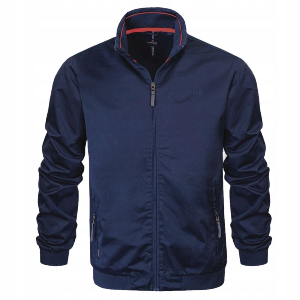 Bavlněná větrovka, přechodová pánská bunda -Pako Jeans Námořnická Modrá XXL