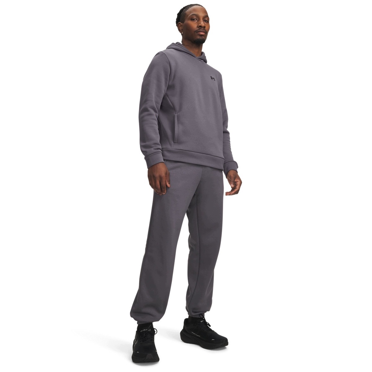 Męskie spodnie joggery Under Armour Ua Armour Fleece Joggers Szary M