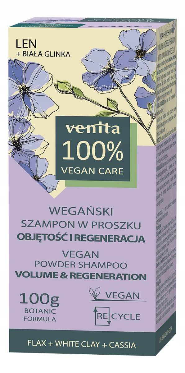 Venita Vegan Care Wegański szampon len 100 g