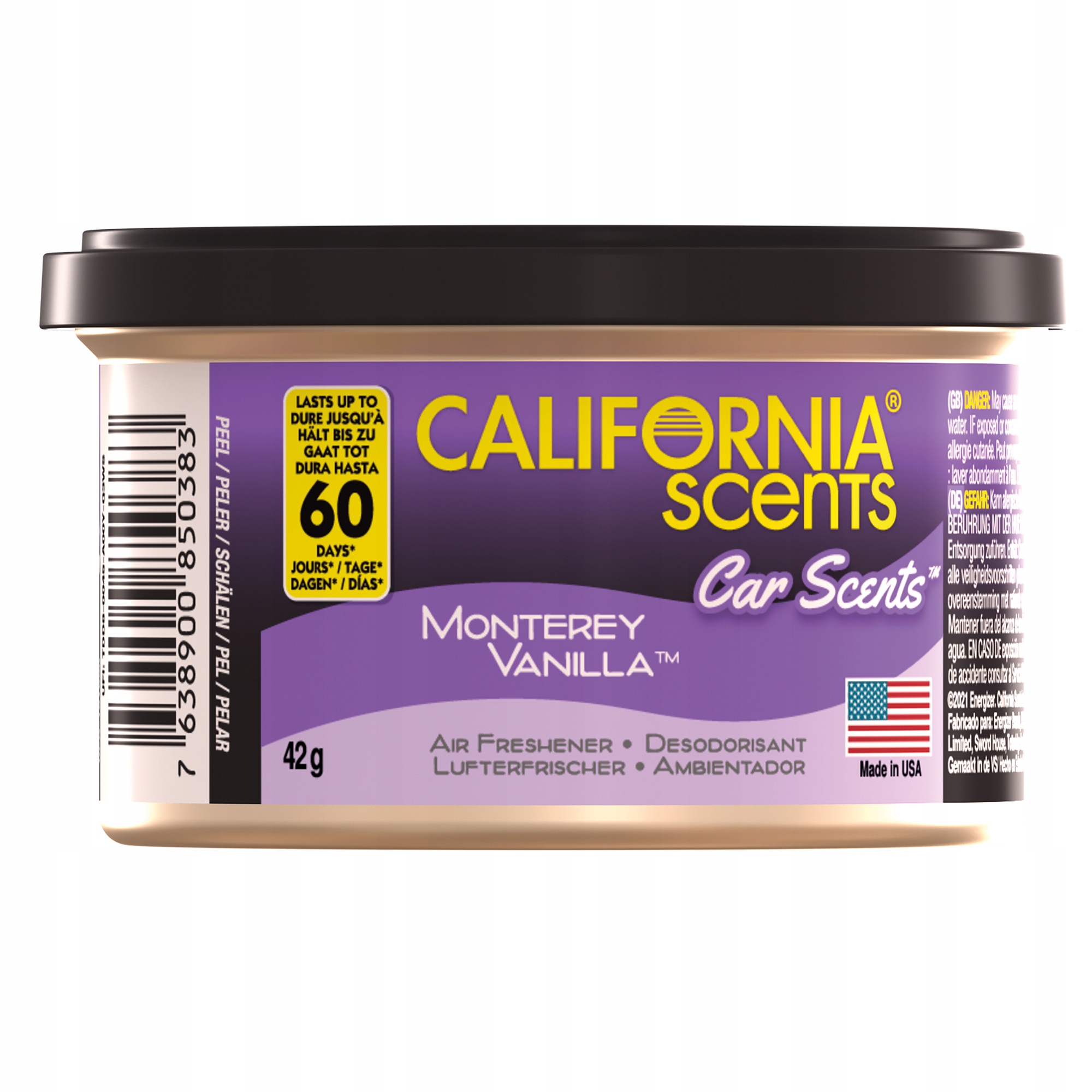 Puszka zapachowa CALIFORNIA CAR SCENTS Monterey Vanilla 42g