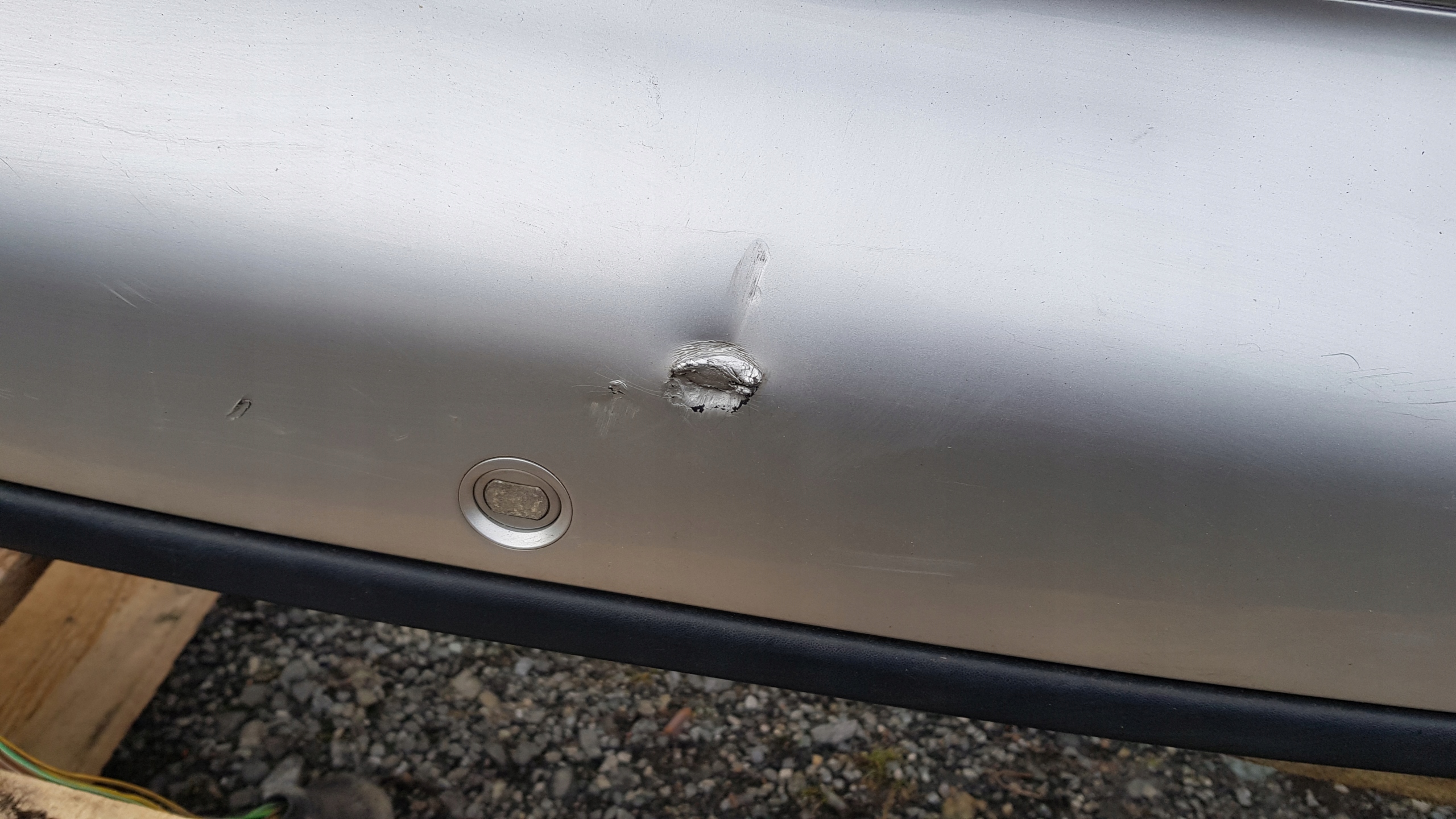 BMW E39 Stoßstange heck TITANSILBER PDC TOURING
