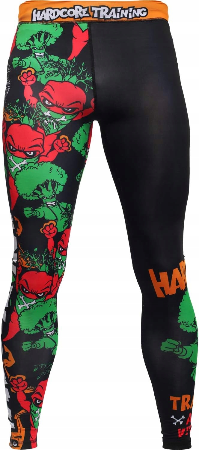 Hardcore Training Legginsy Kompresyjne Męskie XXL Bjj Mma Grappling Fitness