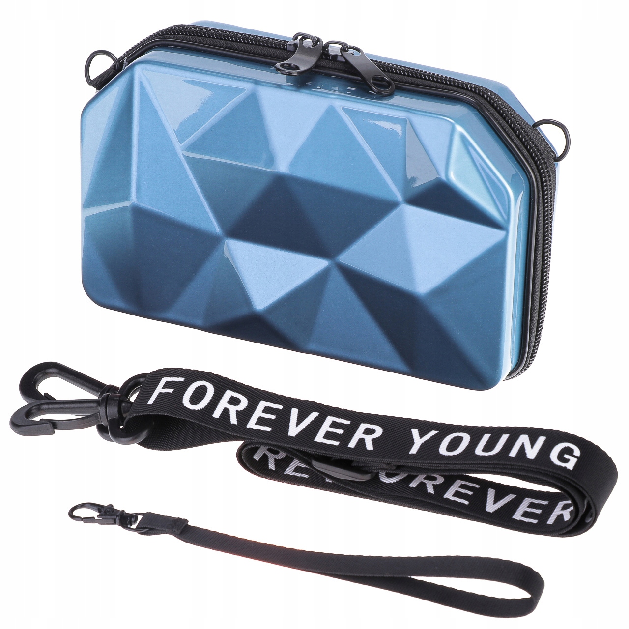 

Torebka saszetka etui Forever Young niebieska