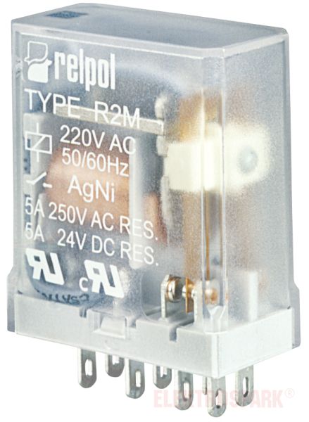 

Relpol Przekaźnik 2P 5A 24VAC R2M-2012-23-5024