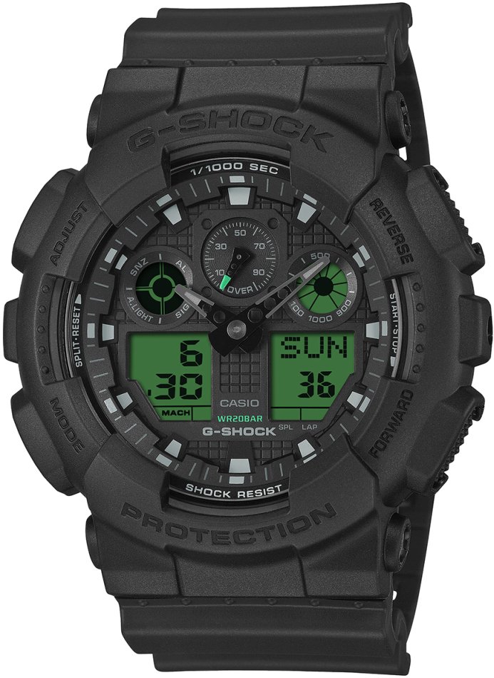 Pánské sportovní Hodinky G-shock GA-100BEG-1AER černé