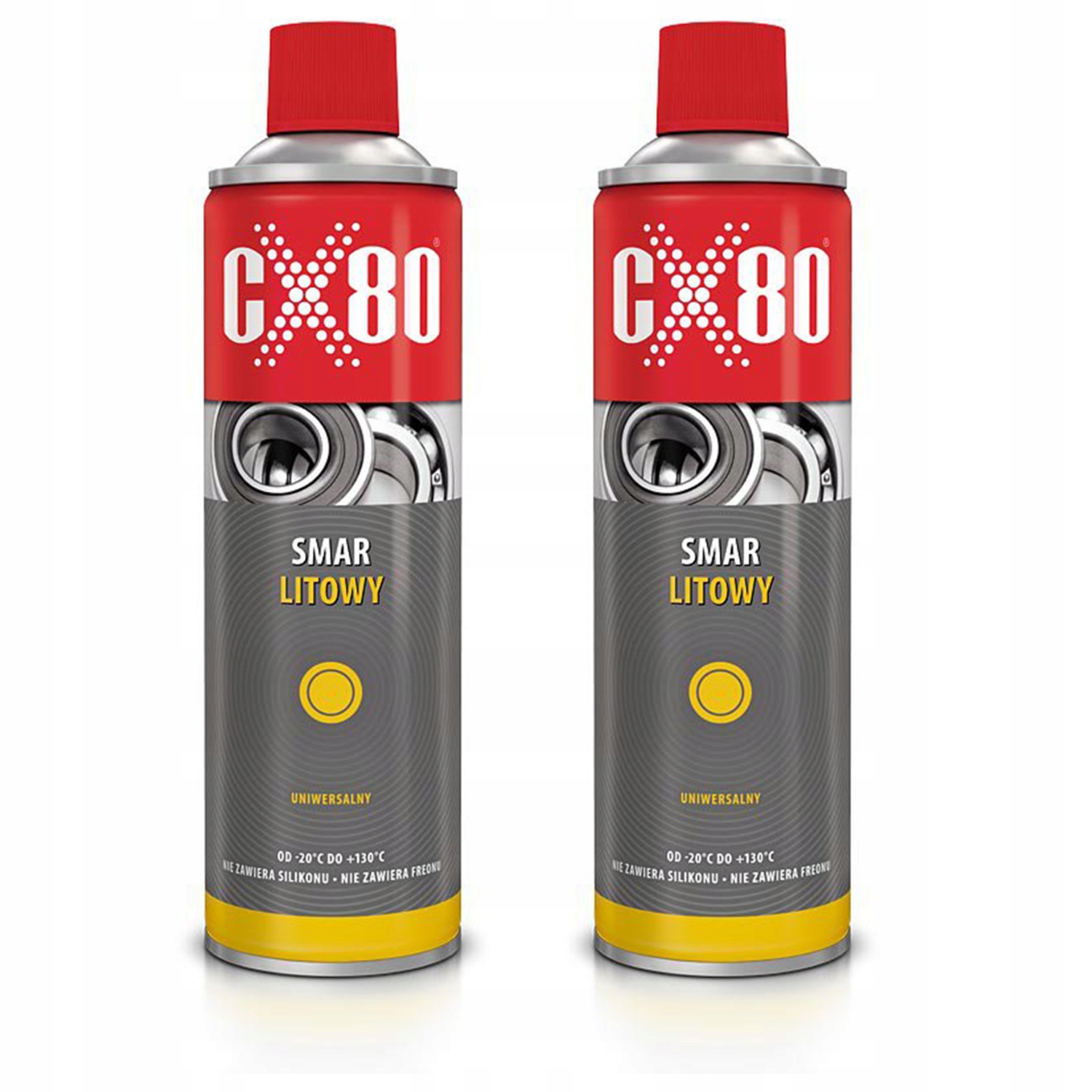 CX80 Smar litowy do łożysk przegubów Uniwersalny wodoodporny Ep 500ml x2