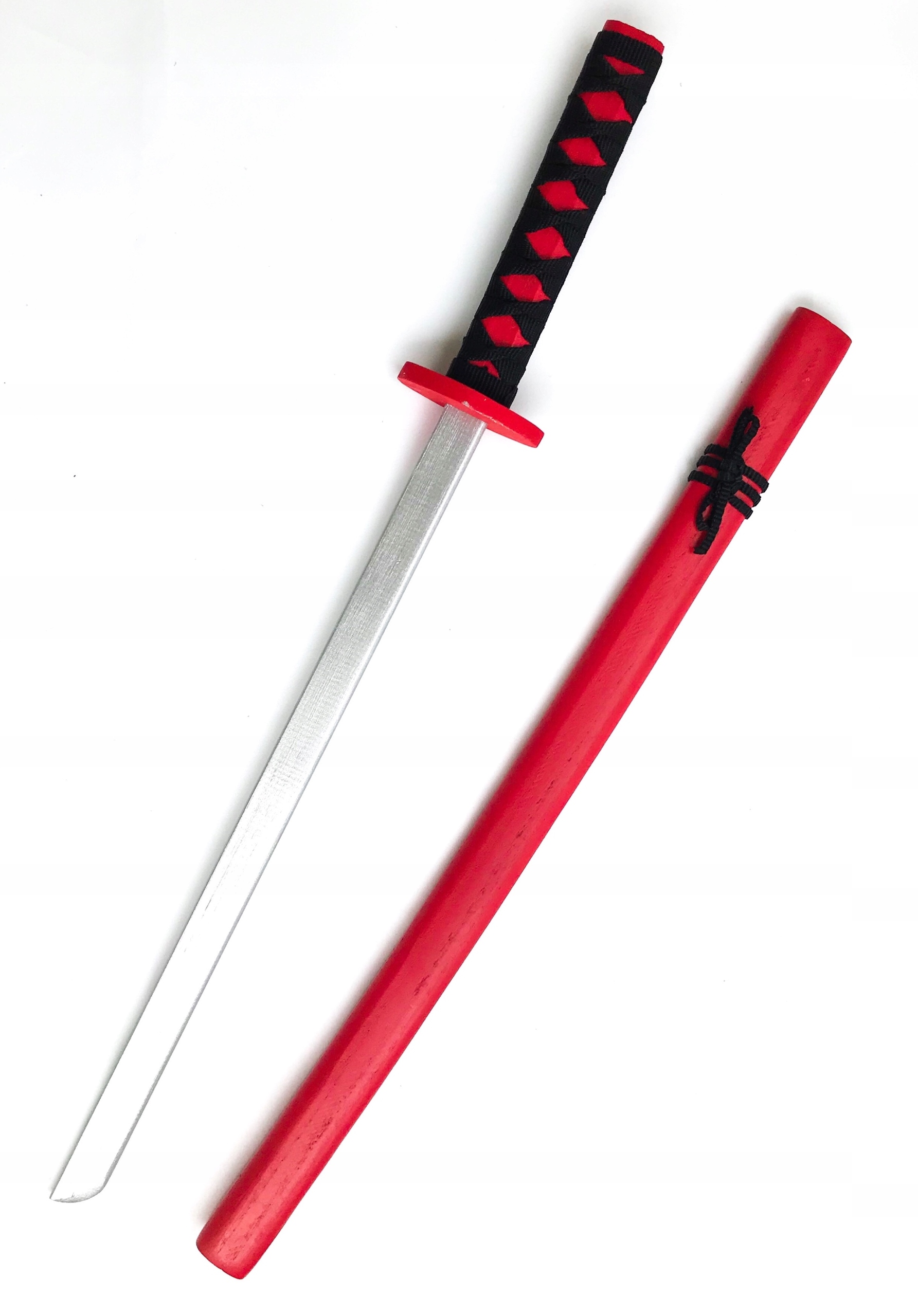 

Drewniany miecz Samurajski Katana czerwony 70cm
