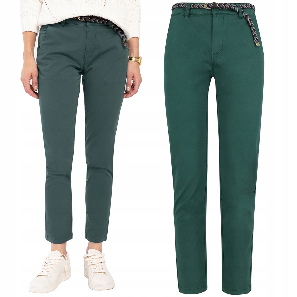 Dámské Chino Kalhoty Volcano R-jasmine zelené Xs