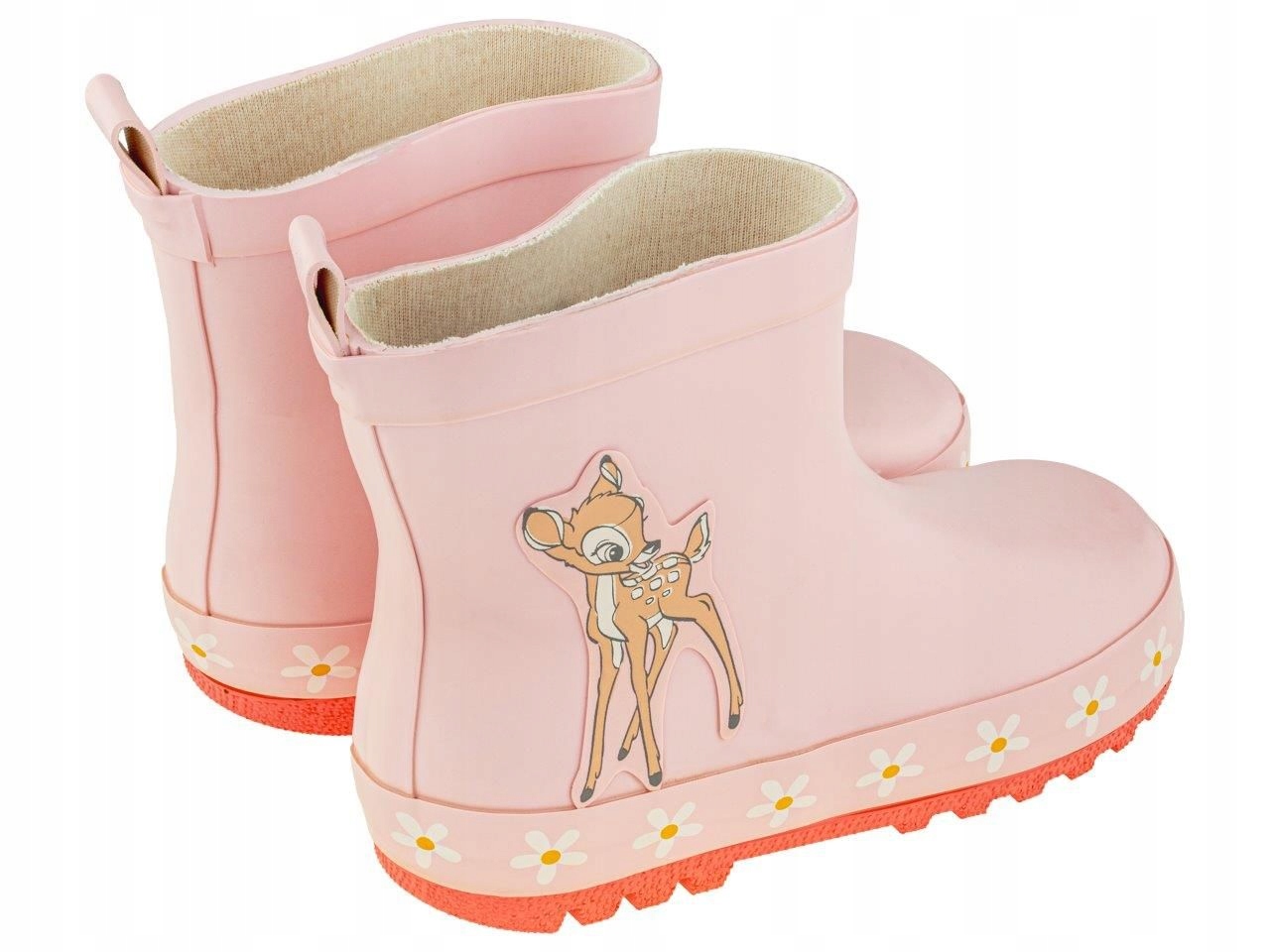 29 KALOSZE GUMOWCE SZTYBLETY wkładka BAMBI 19,2 cm Kolor różowy