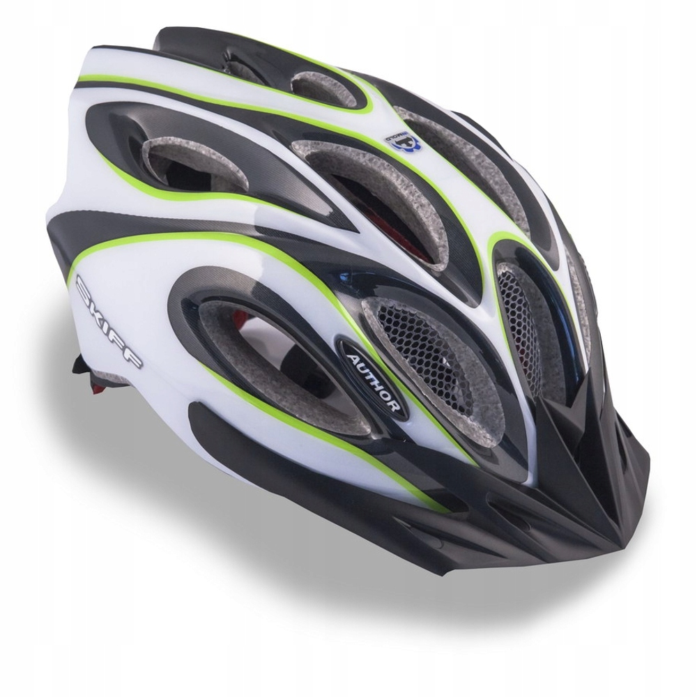 

Kask Mtb Author Skiff biało czarno zielony 58-62