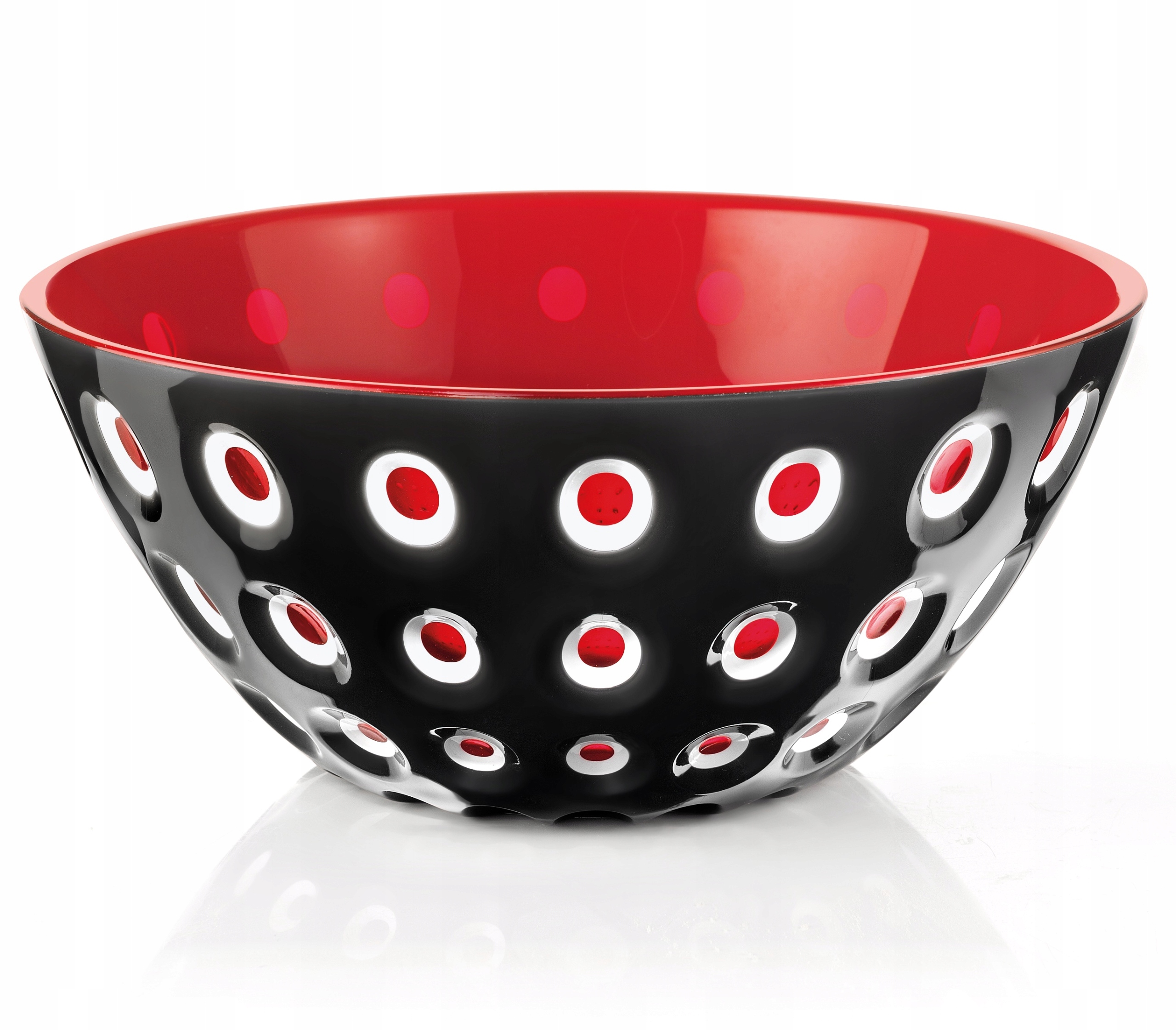 Guzzini Le Murrine Miska 25 cm Černo červená