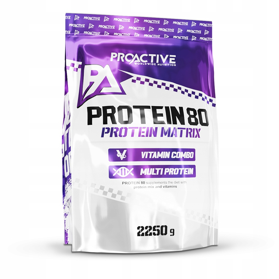 BIAŁKO WPC serwatkowe WPI odżywka WITAMINY waniliowe ProActive 2,25kg Marka ProActive