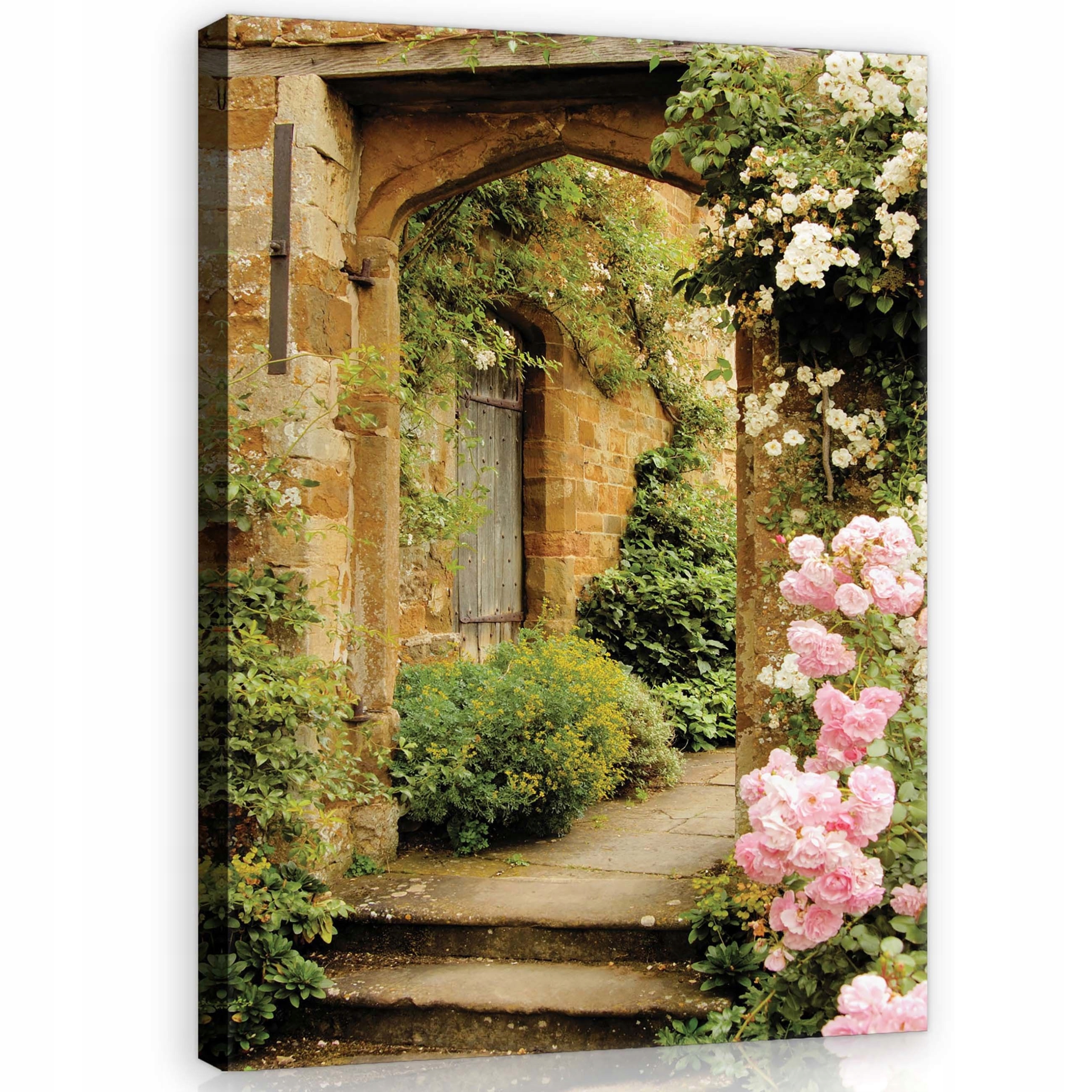 Obraz 75x100 Archa zahrada růže květiny zeleň kámen klid příroda léto