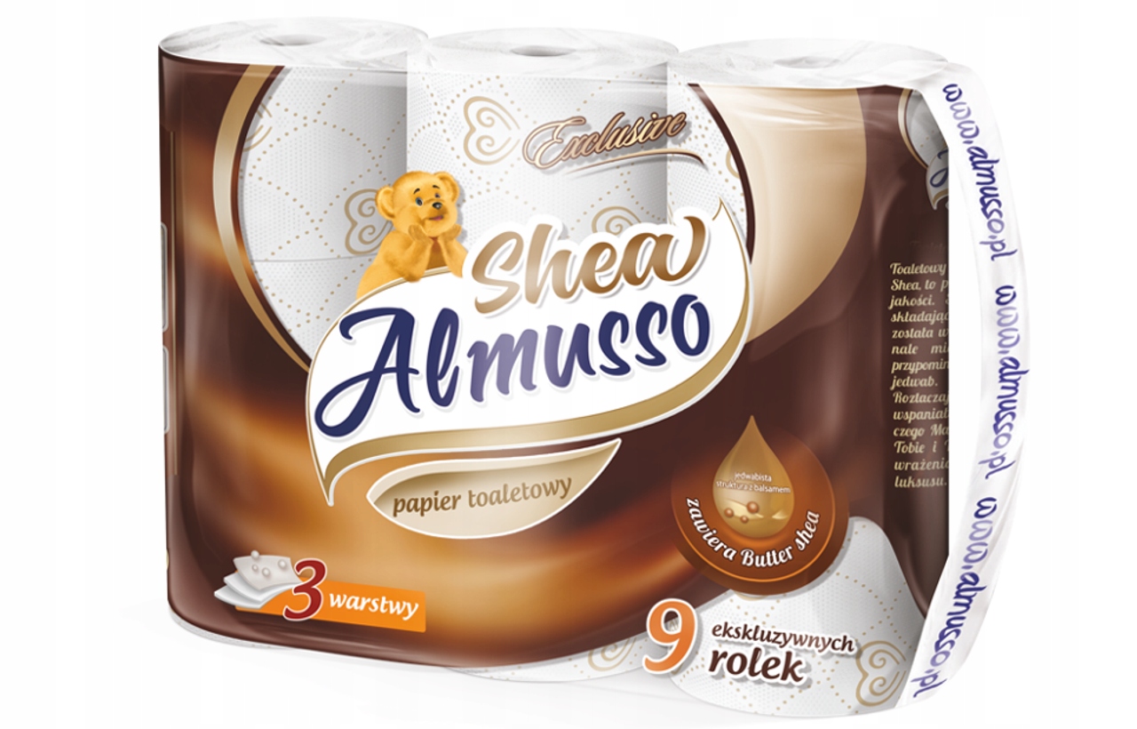 

Papier Toaletowy Almusso Shea 9 rolek