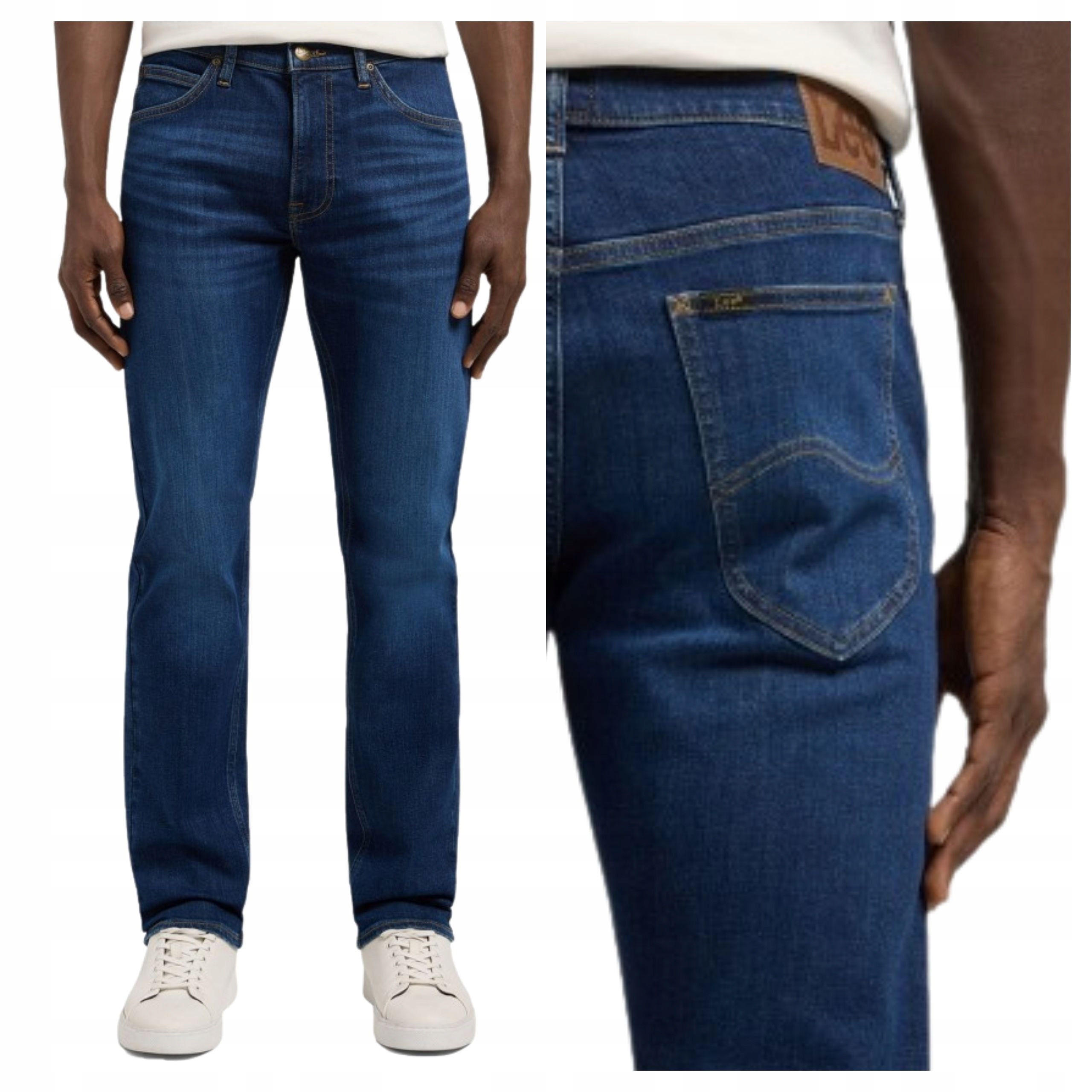 Pánské džíny Lee Daren Zip Fly Modré Bavlněné Regular W34 L32