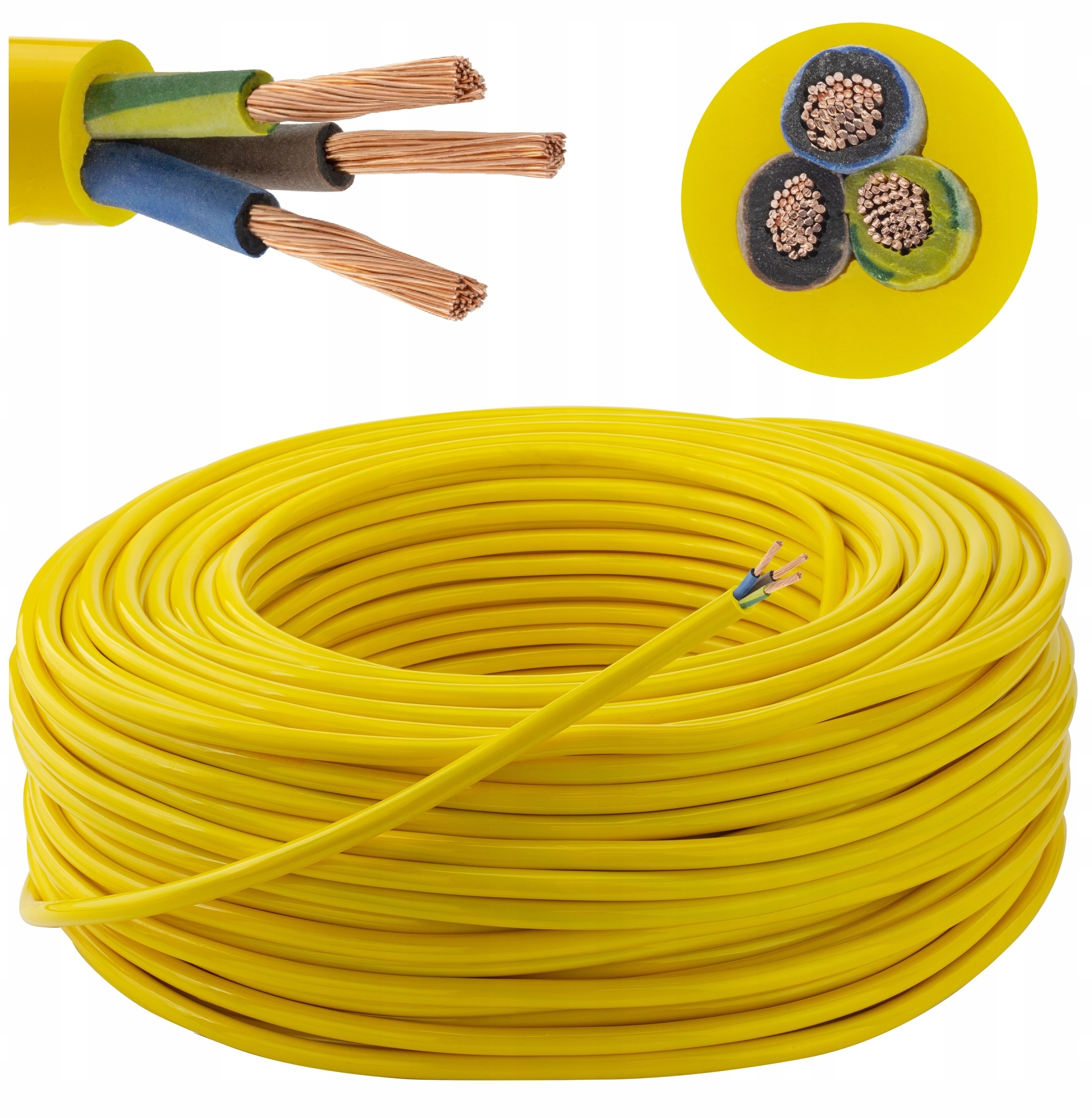 Kabel zewnętrzny Pur H07BQ-F poliuretan 3x1,5 500m