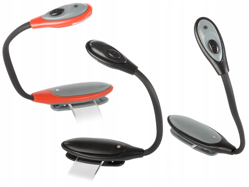 LAMPKA Z KLIPSEM LED CZYTANIA KSIĄŻEK ELASTYCZNA Kod producenta 01682