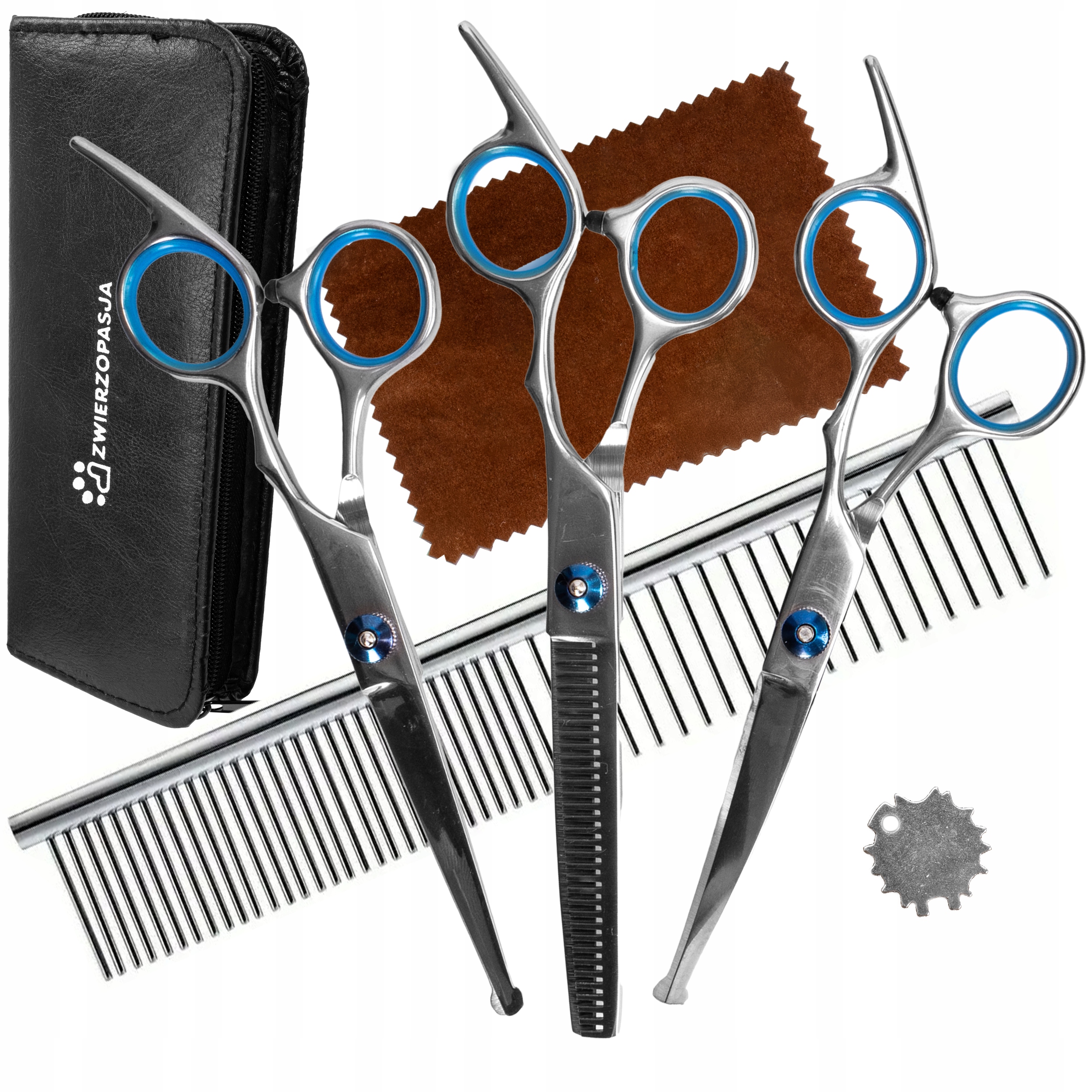 Levně Sada Nůžek Pro Zvířata Pro Psa Kočku Na Srst A Péči O Ni