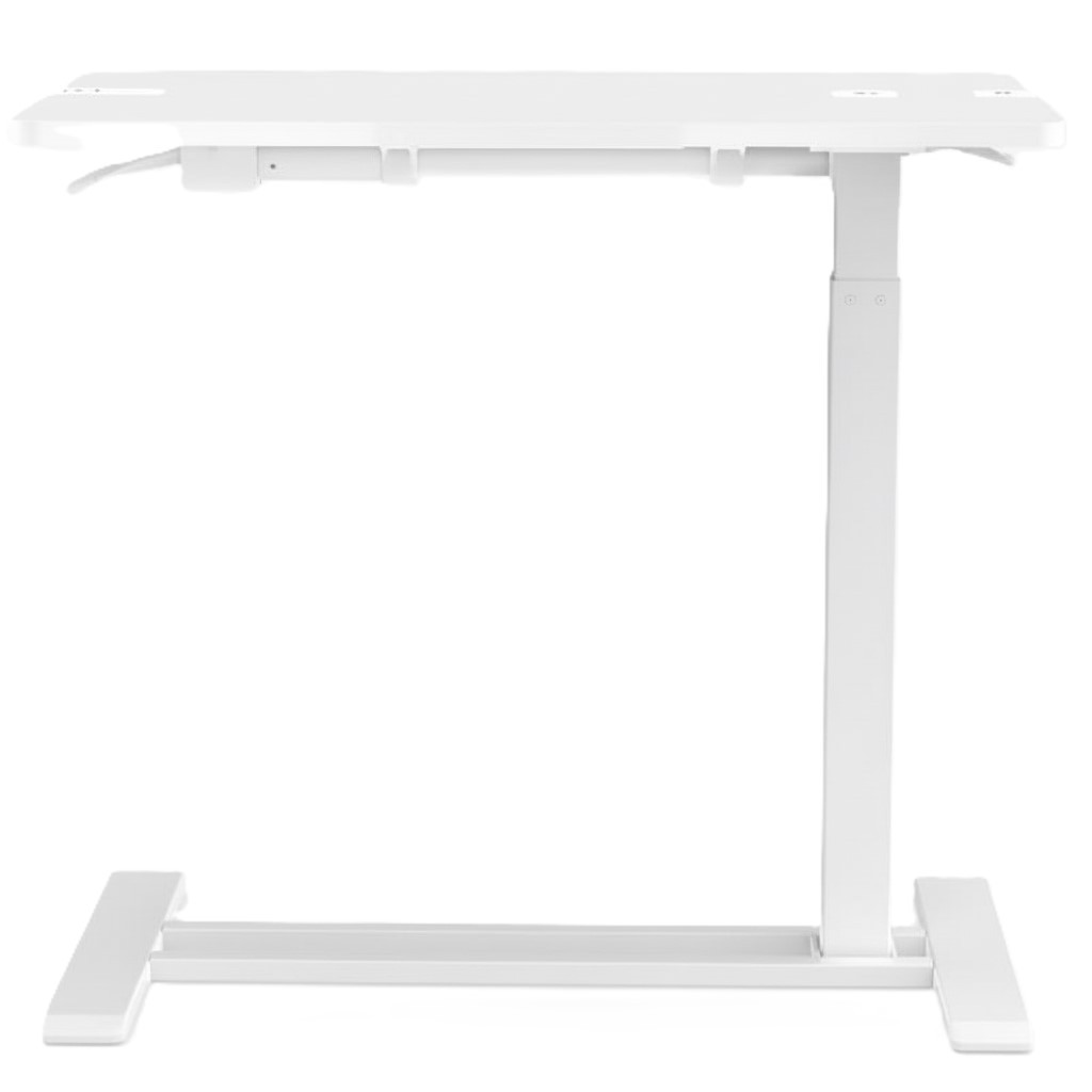 Výškově nastavitelný odkládací stolek H3W-7040-PRO, bílý