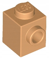

Lego 87087 Klocek 1x1 wypustka nugatowy 5szt