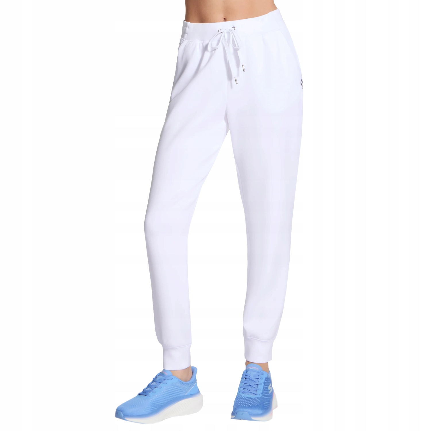 Skechers Skechluxe Elevate Jogger Pant [L] Dámské kalhoty Polyester Bílá