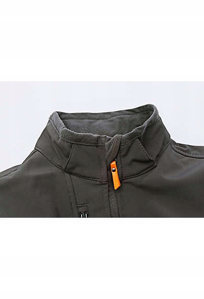 Kurtka unisex SoftShell Transformer wodoodporna Szara 3XL Długość do bioder