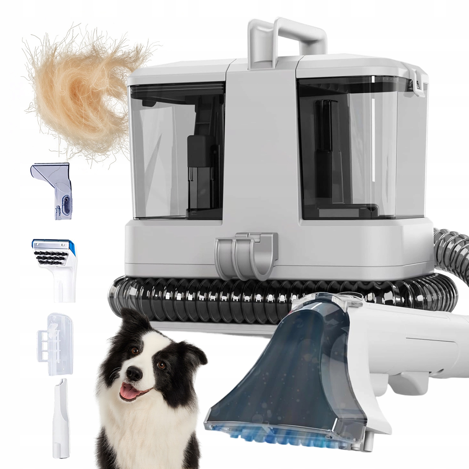 Mocny Odkurzacz Piorący Na Mokro Sucho Do Dywanów Z 4GŁOWICAMI Czyszczącymi