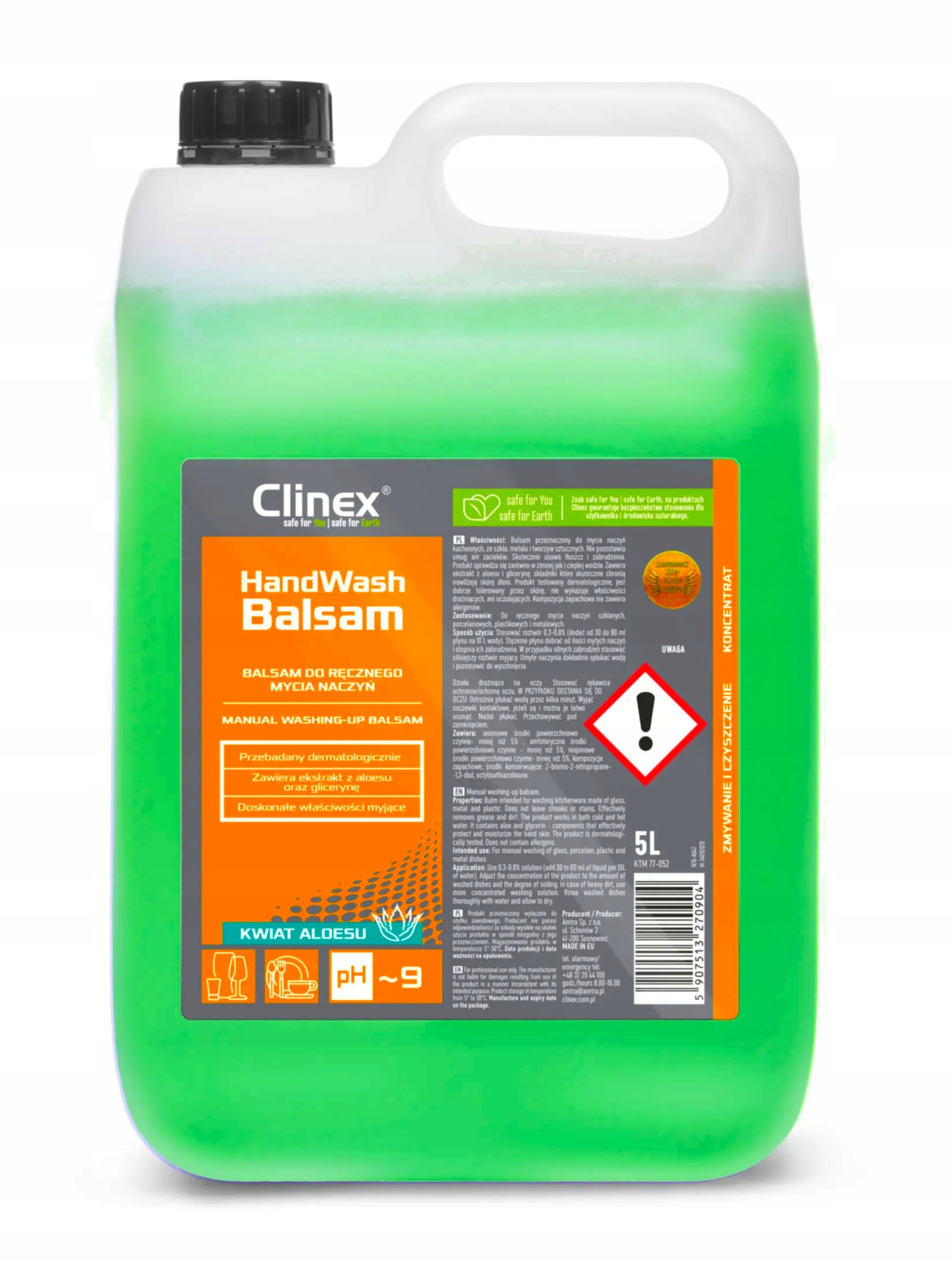 

Clinex HandWash płyn balsam do mycia naczyń 5L