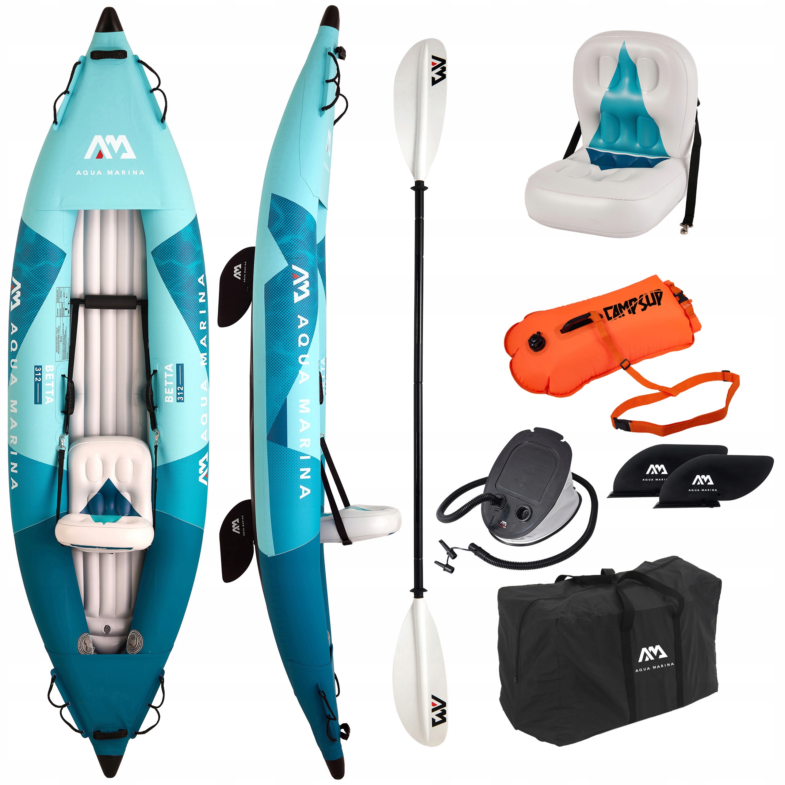 Kajak nafukovací Aqua Marina Betta 312 Blue 2026 1-místný nafukovací