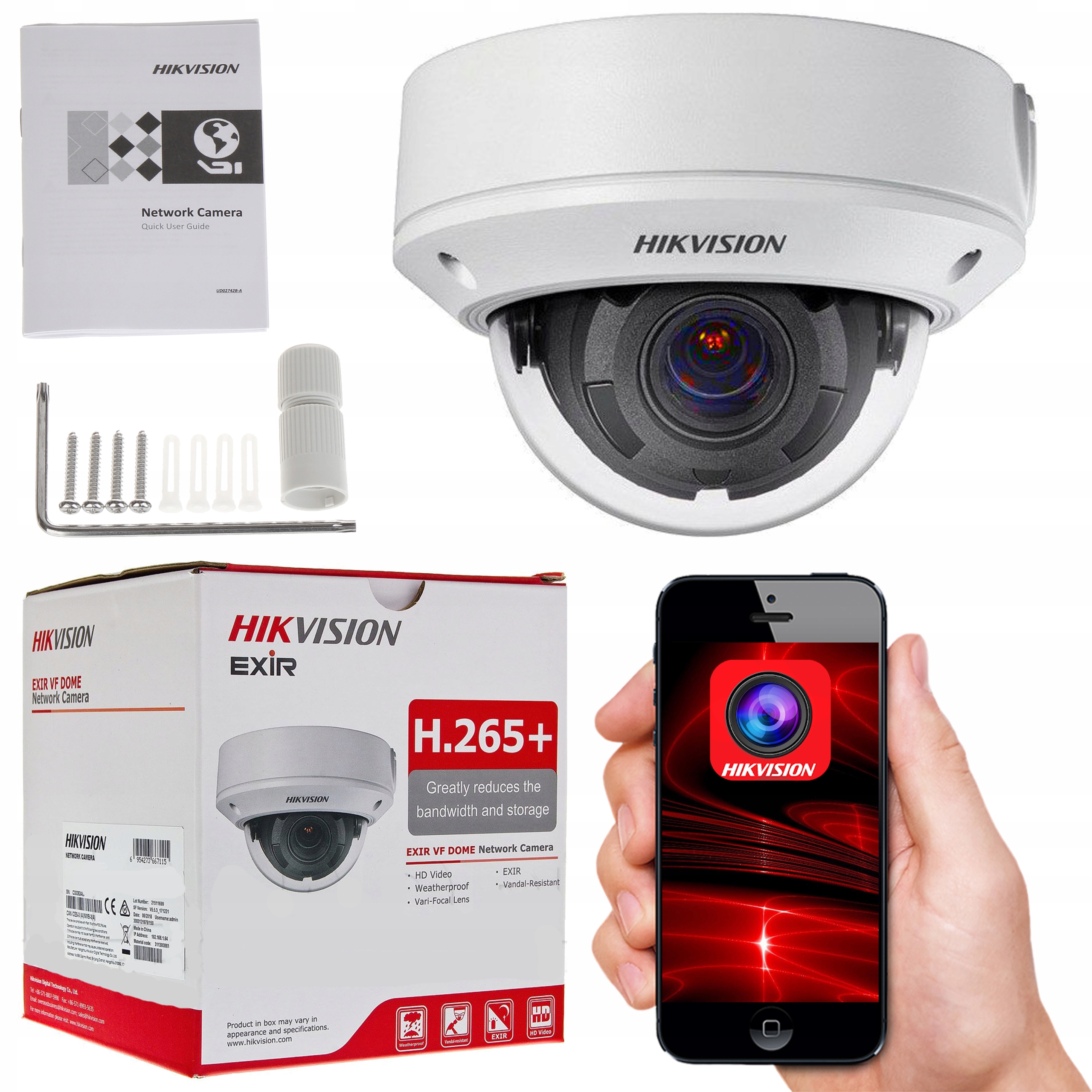 KAMERA IP DS-2CD1723G0-IZ 2MPX 2,8-12mm HIKVISION