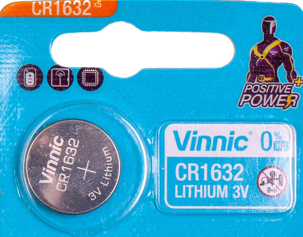 

1x Bateria Litowa Vinnic 3V CR1632 Cr DL 1632