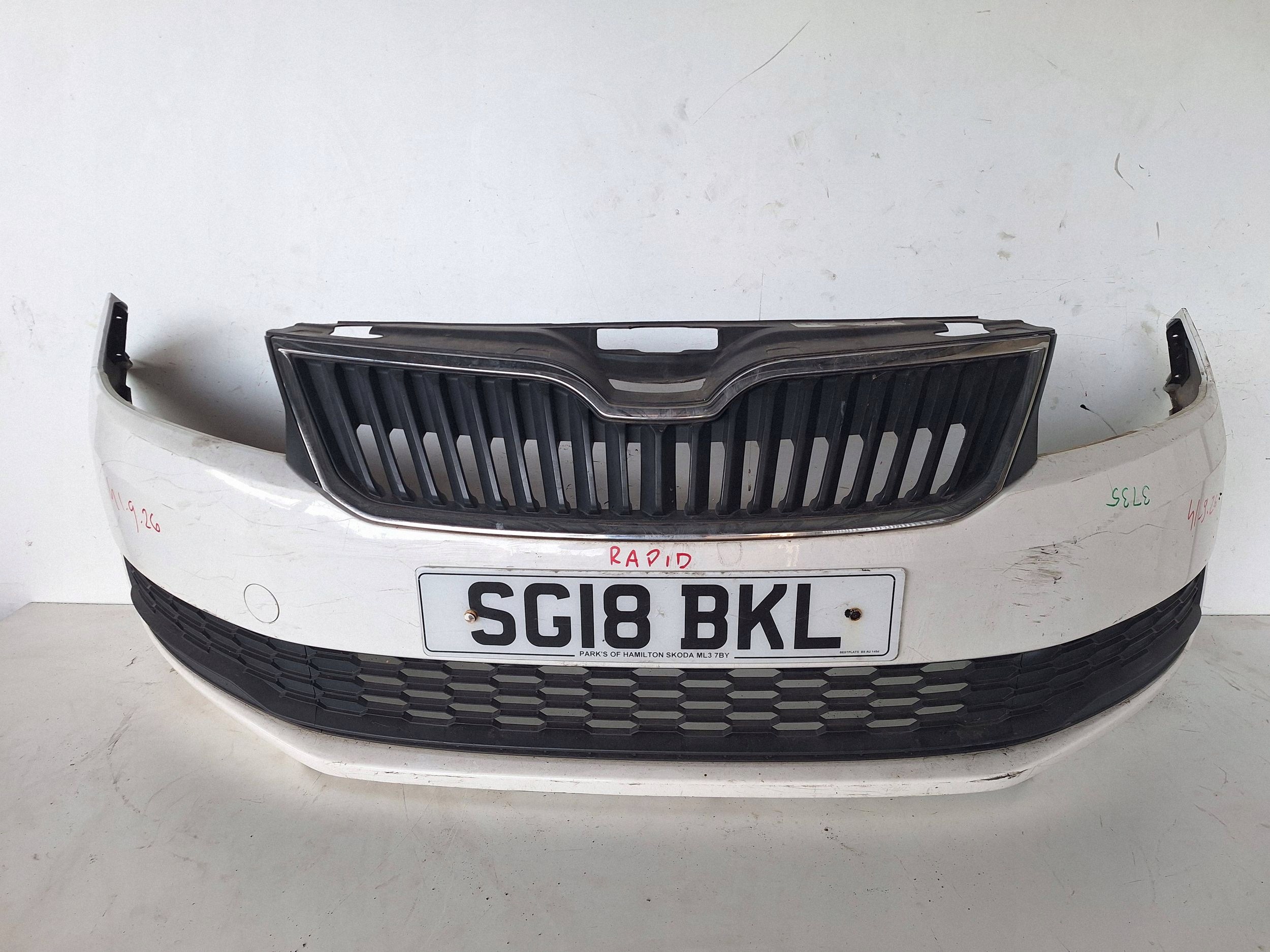 SKODA RAPID 13-17 bumper 5JA807221