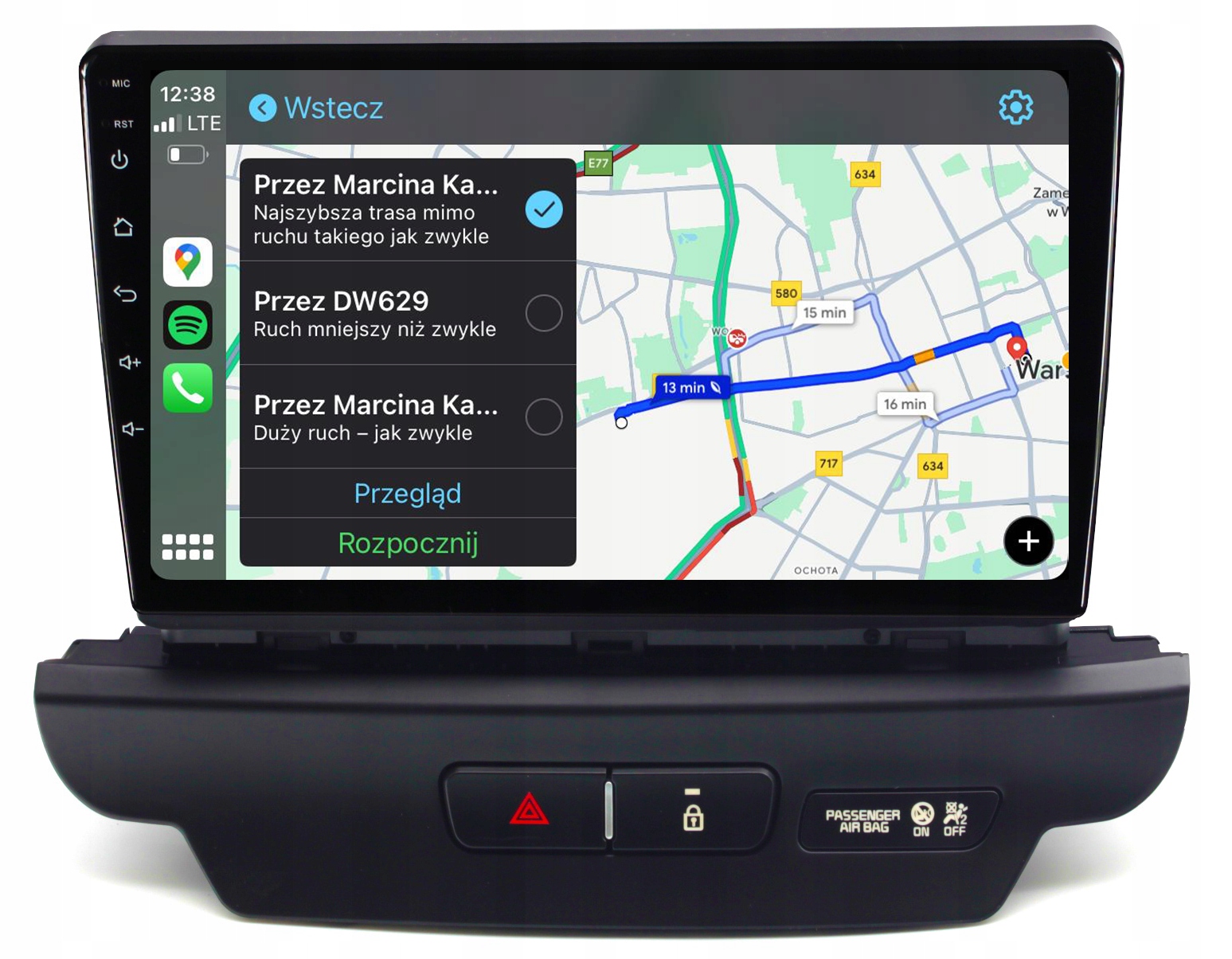 Kia Ceed 3 2018-2022 Rádio Navigace Android Carplay Mapy 8GB/128GB Dsp