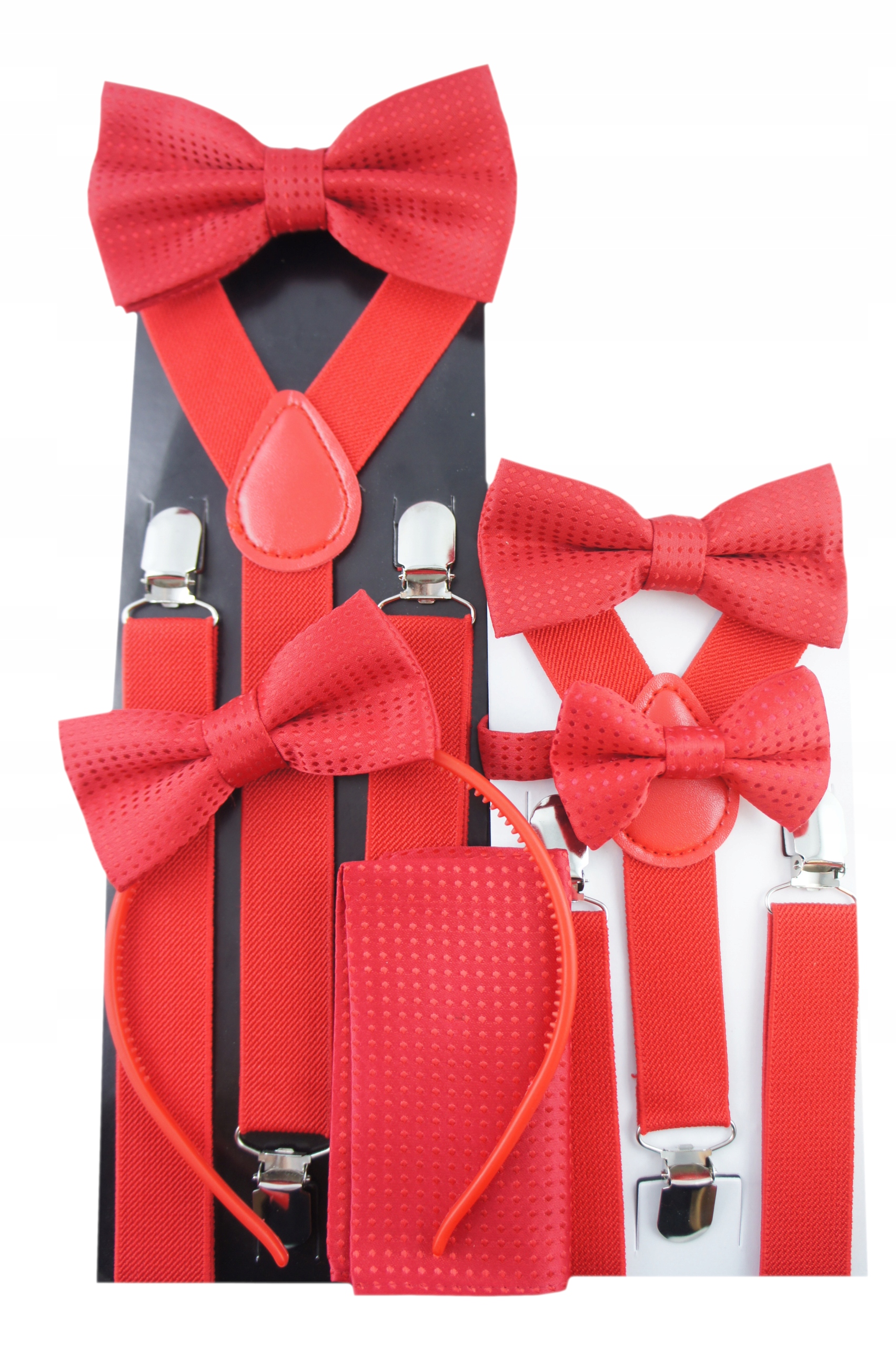 CZERWONE Szelki i muszka niemowlęca WZORY-WYBÓR! Rozmiar (new) 50 (poniżej 50 cm)