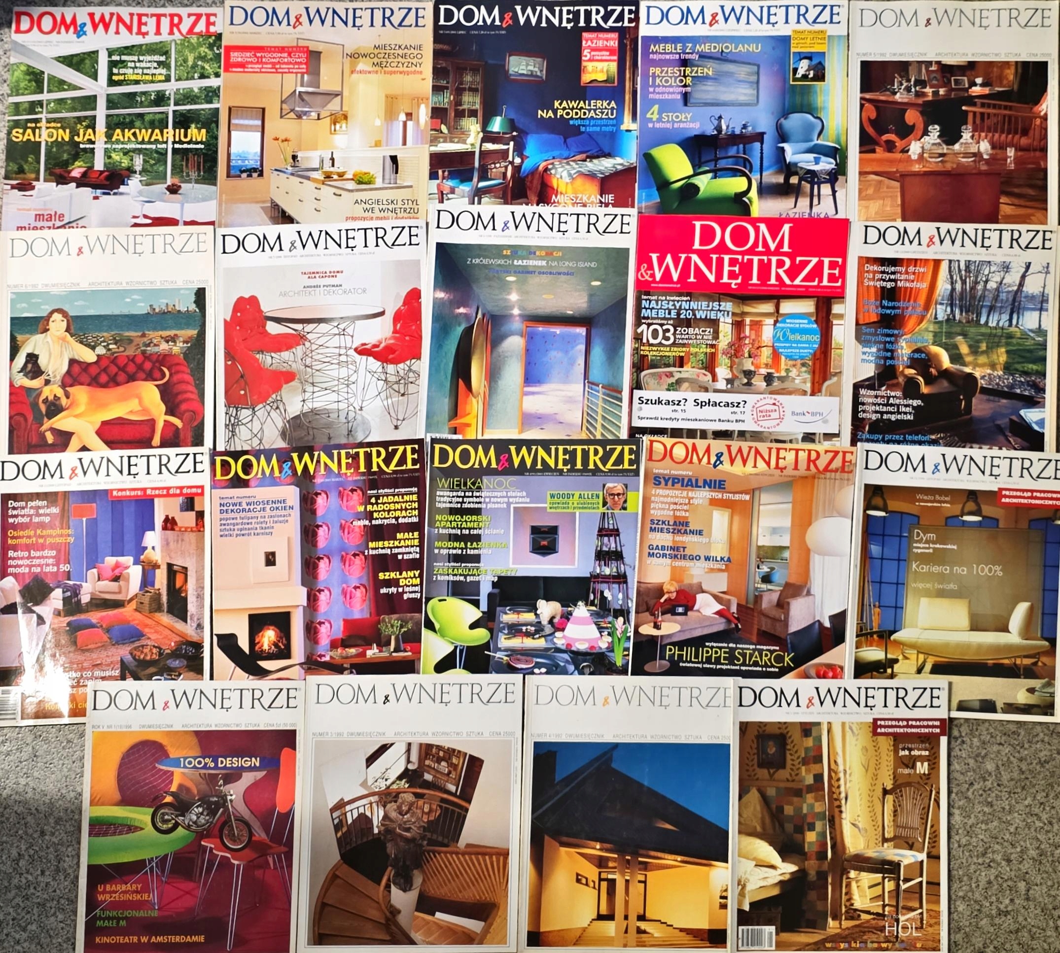 MAGAZYN DOM & WNĘTRZE 19 SZTUK MIX ROCZNIKÓW