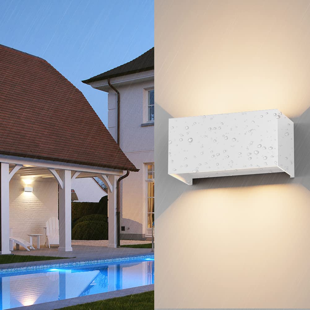 KLIGHTEN 24W LED Lampa Ścienna Wewnętrzna Zewnętrzna IP65 Ciepła Biała — miniatura 4