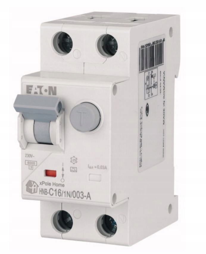 Kombinovaný vypínač 6kA typ A HNB-C16/1N/003-A