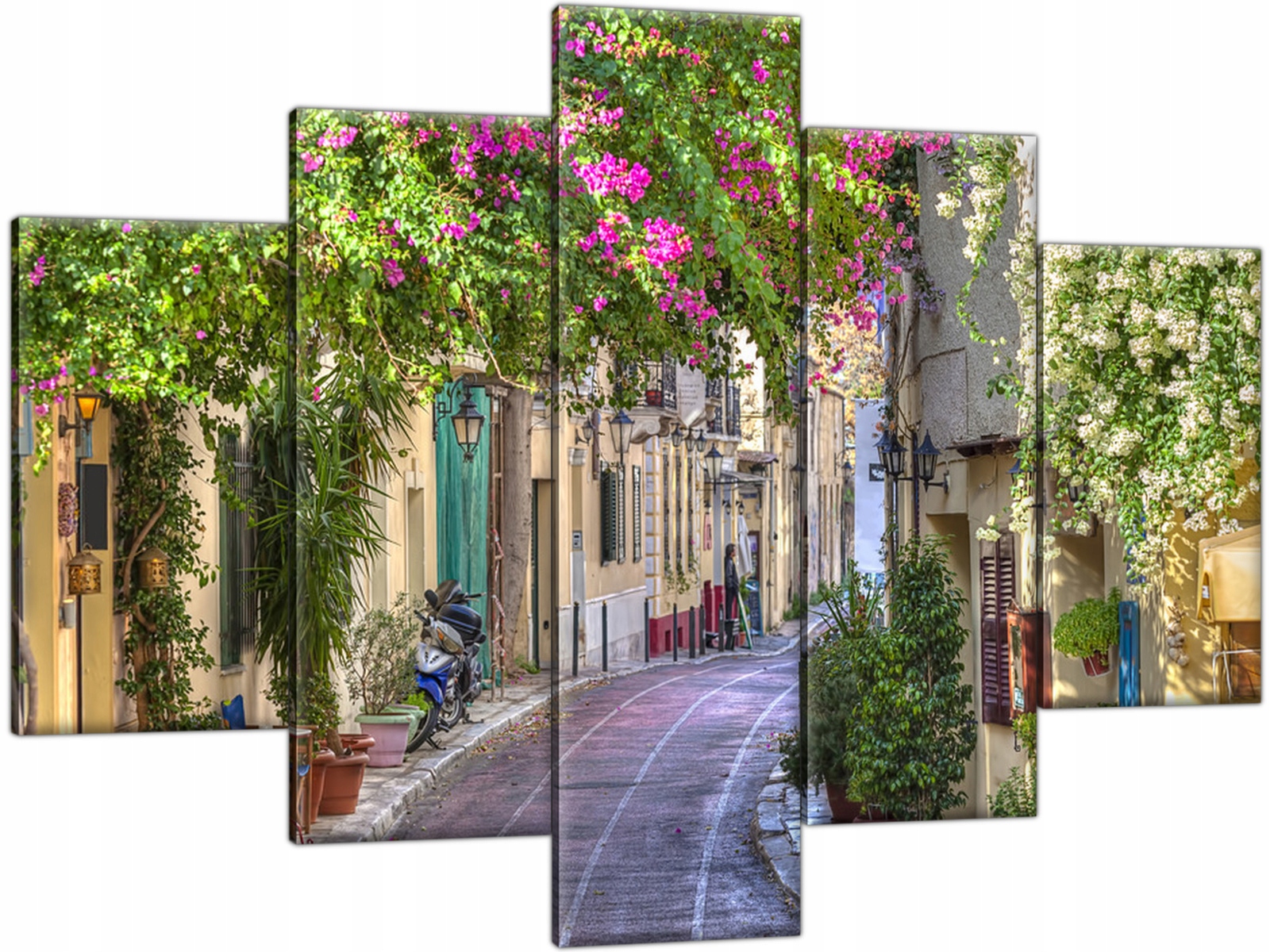 

Fotoobraz Miasto Kwiaty 150x105 Tryptyk do salonu