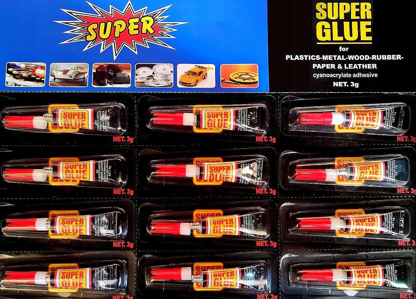 

Klej Super Glue Mocny Szybkoschnący Zestaw 12szt