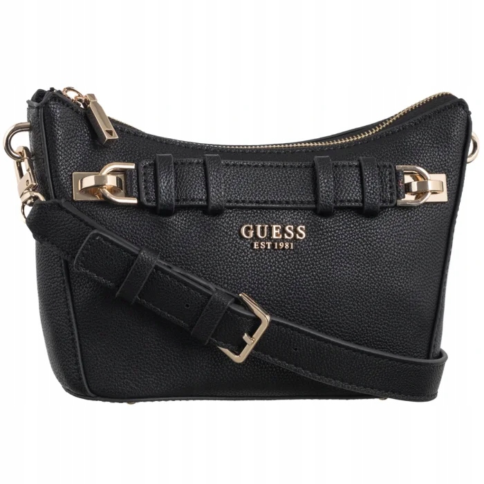 Dámská kabelka Guess Gregoria Top Zip Shoulder Bag HWBG85 Black Černá