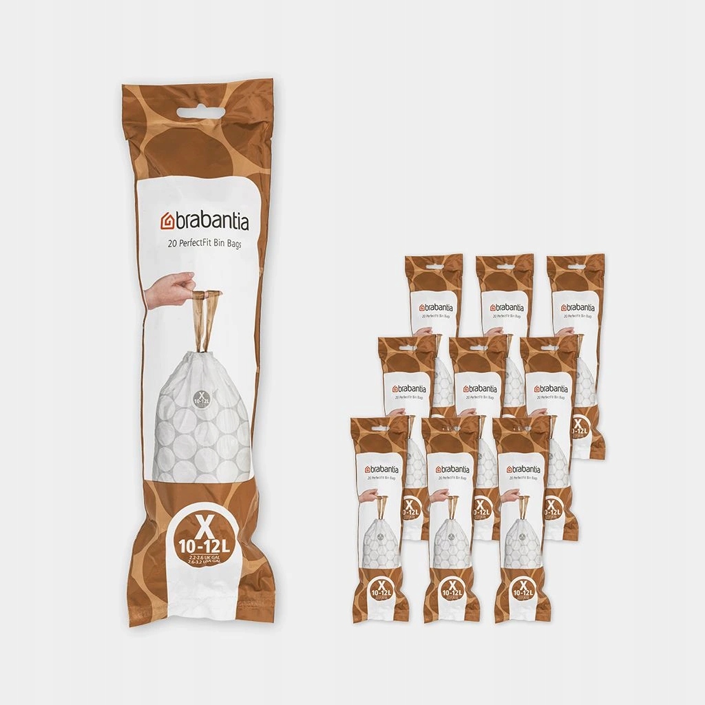 Levně PerfectFit sáčky 10-12L (X) do odpadkového koše multipack 200 pytlů (10x2