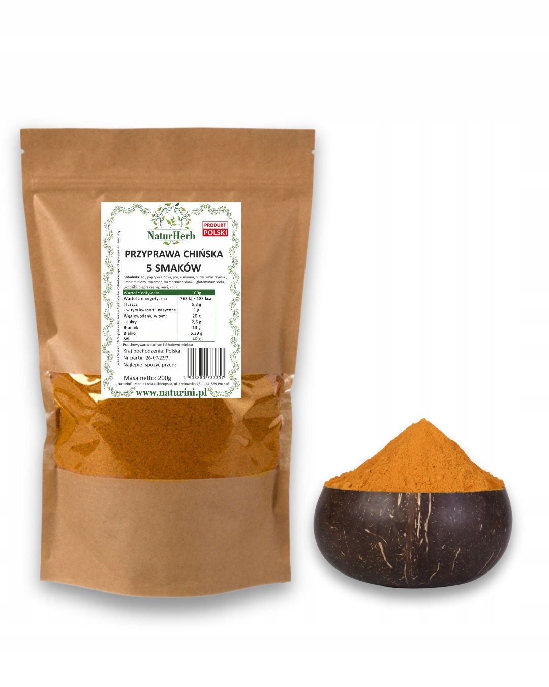 Čínské 5 Příchutí Premium Koření od Naturini 1KG