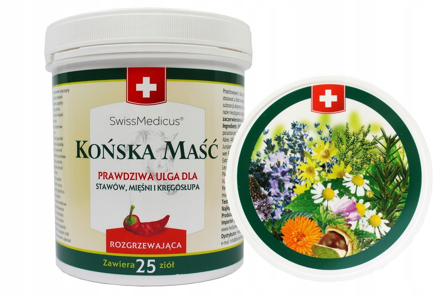 

Końska maść rozgrzewająca Na bóle stawów mięśni