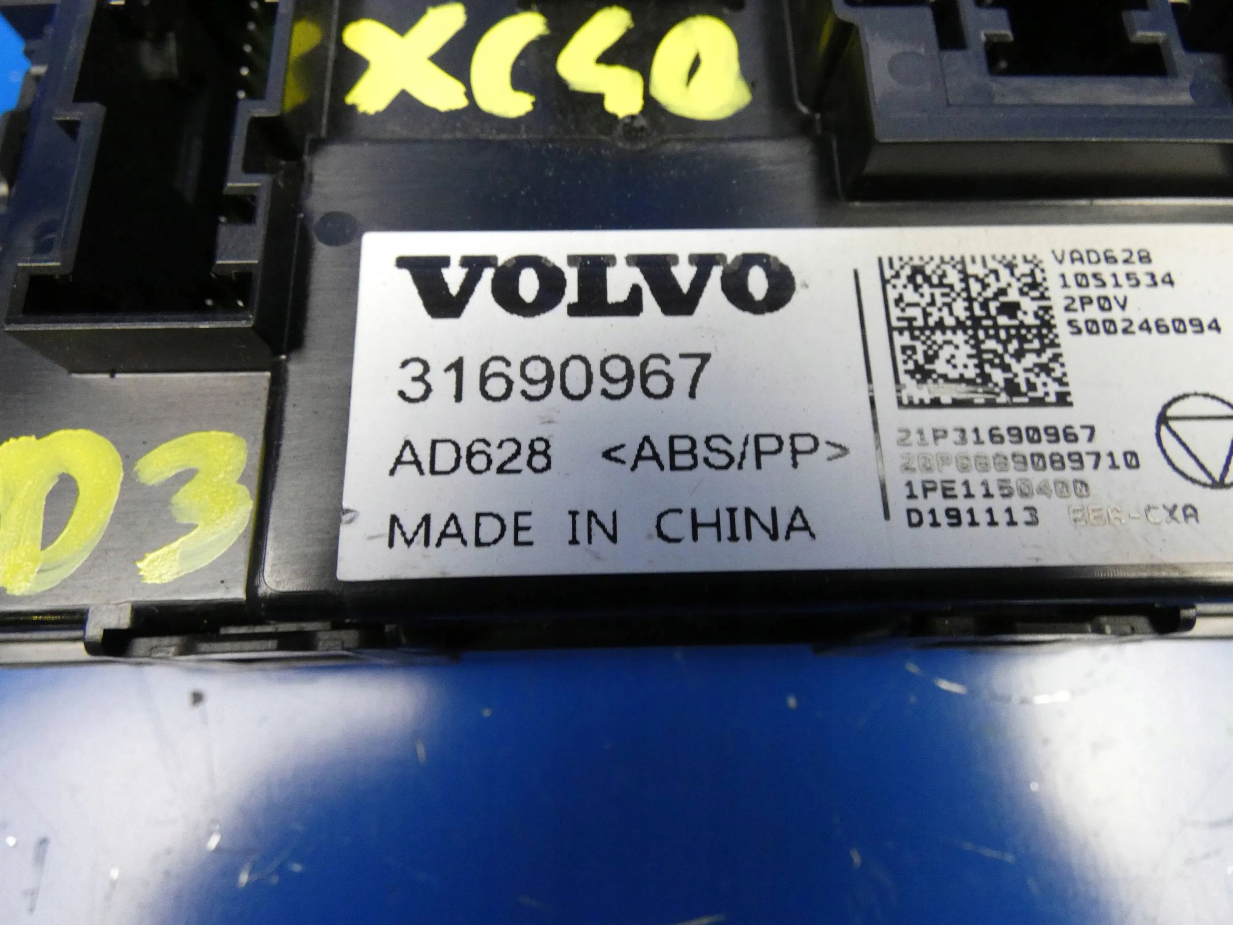 VOLVO XC40 S60 III V60 module control unit of the air conditioning