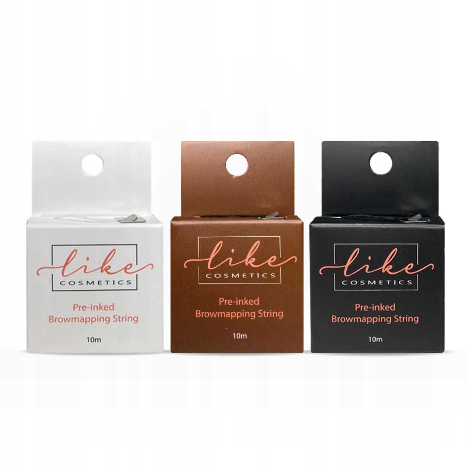 Nić NITKA Barwiąca geometria rysunek brwi CZARNA Stan opakowania oryginalne