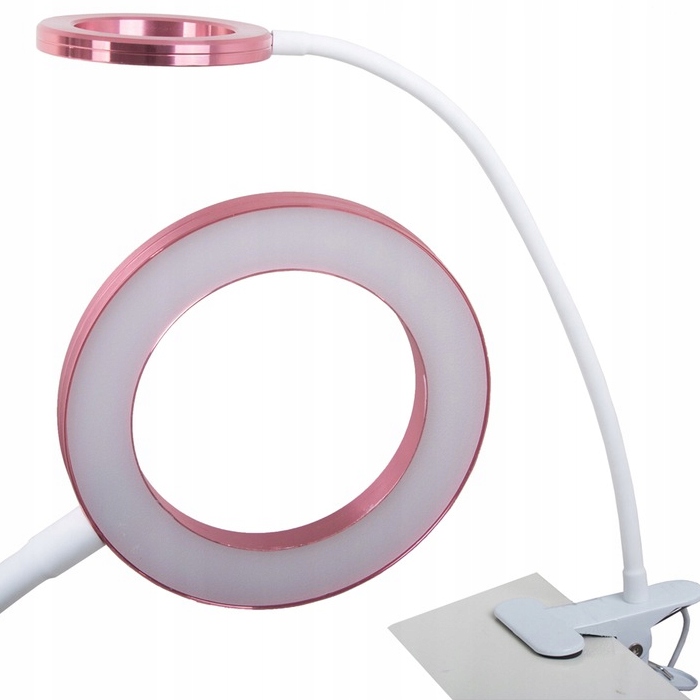 

Lampka 24 Led Biurkowa Z Klipsem Na Biurko Różowa