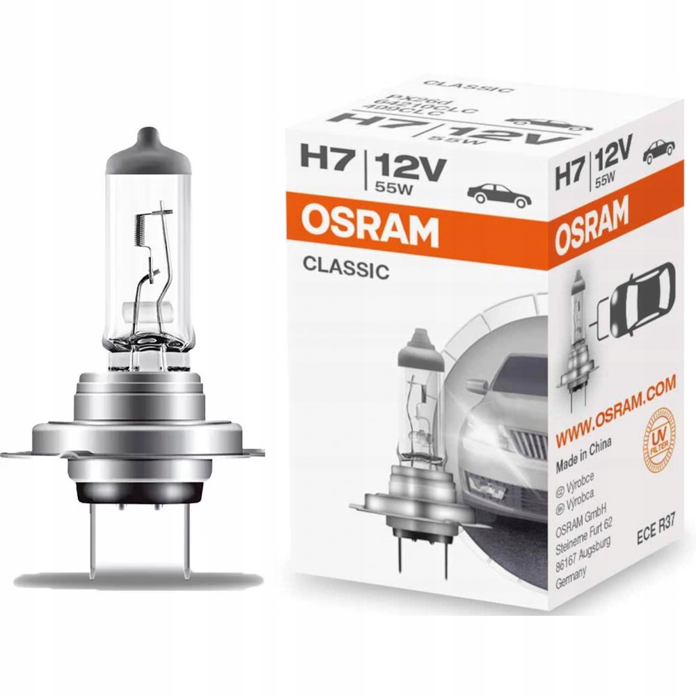 

Żarówka Halogenowa Osram Classic H7 12V 55W PX26d