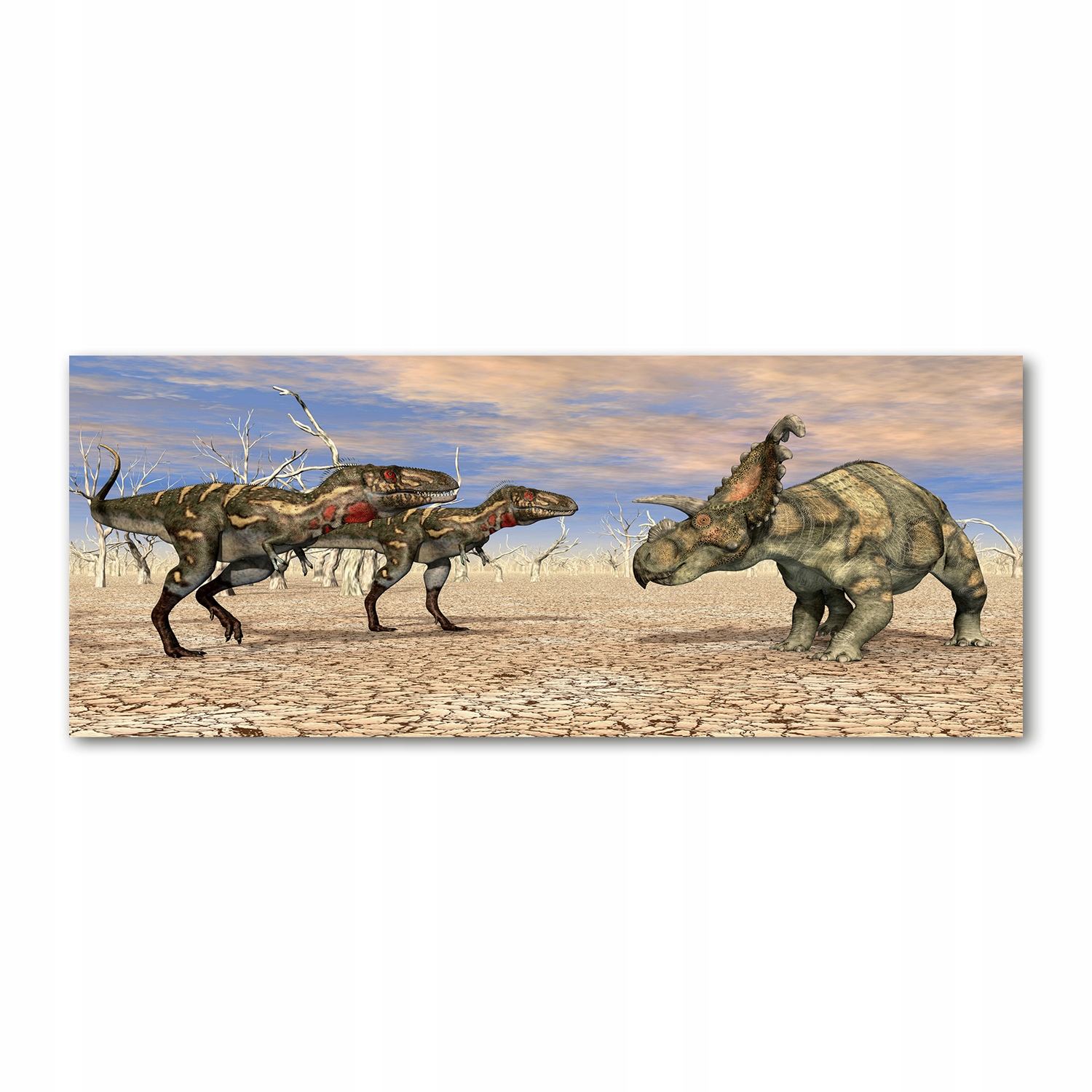 

Foto-obraz na szkle akrylowym Dinozaury 125x50 cm