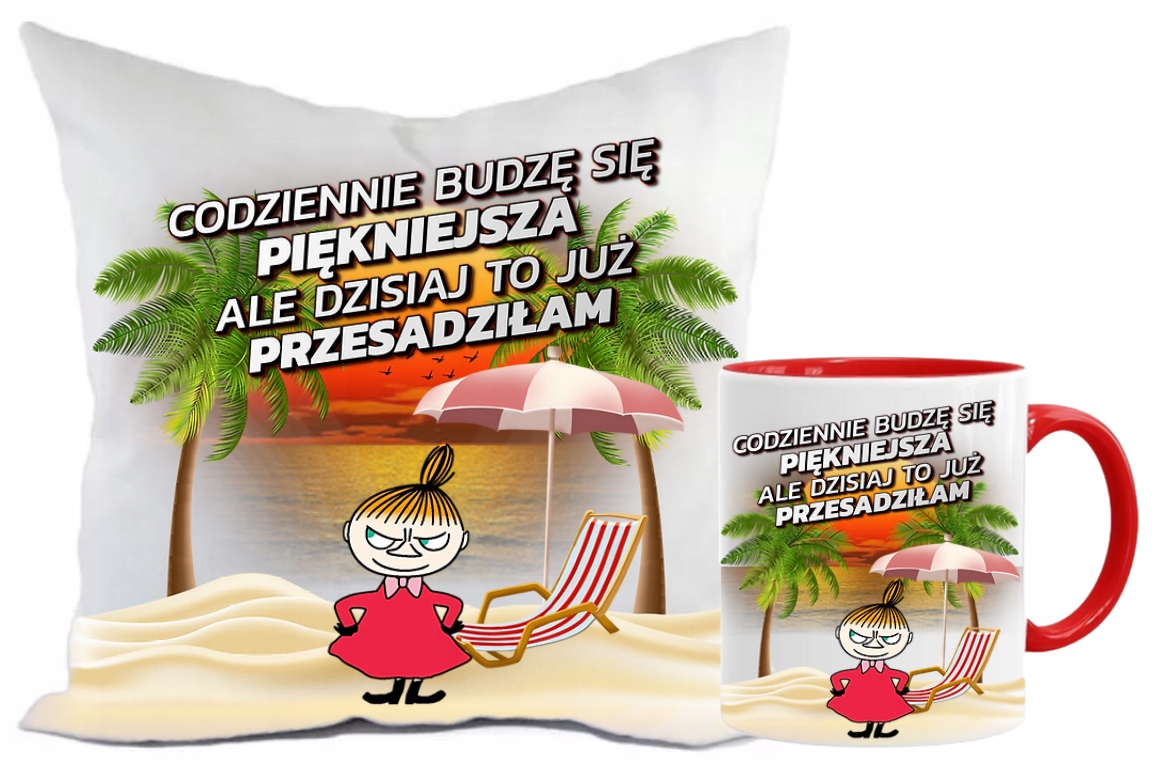 

Śmieszny Zestaw Mała MI Poduszka Kubek