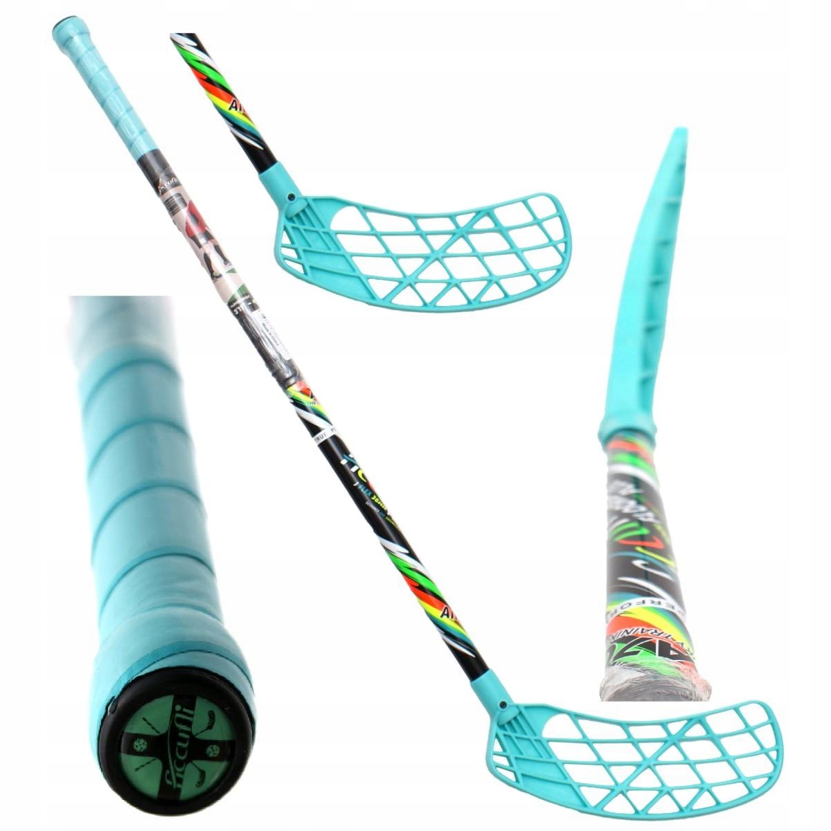 Kij do Unihokeja z Owijką Accufli Kij Unihoc Airtek 70cm dla leworęcznych